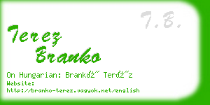 terez branko business card